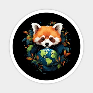 Red Panda Earth Day Magnet